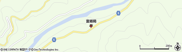 富郷郵便局周辺の地図