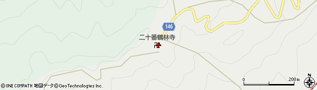 徳島県勝浦郡勝浦町生名鷲ケ尾周辺の地図