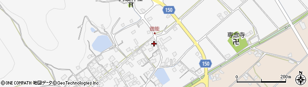 愛媛県西条市丹原町徳能264周辺の地図