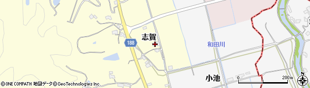 和歌山県日高郡日高町志賀702周辺の地図