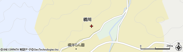 徳島県阿南市下大野町（橋川）周辺の地図