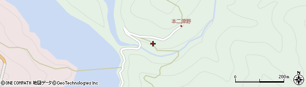 奈良県吉野郡十津川村山手谷336周辺の地図