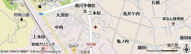 徳島県阿南市才見町三本松64周辺の地図