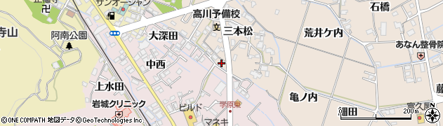 徳島県阿南市才見町三本松37周辺の地図