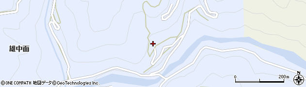 徳島県上勝町（勝浦郡）生実（百合出尾）周辺の地図