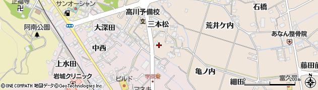 徳島県阿南市才見町三本松62周辺の地図
