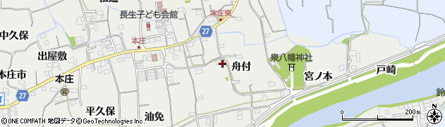徳島県阿南市長生町（舟付）周辺の地図