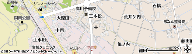 徳島県阿南市才見町三本松62-1周辺の地図