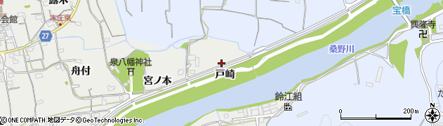 徳島県阿南市長生町（戸崎）周辺の地図