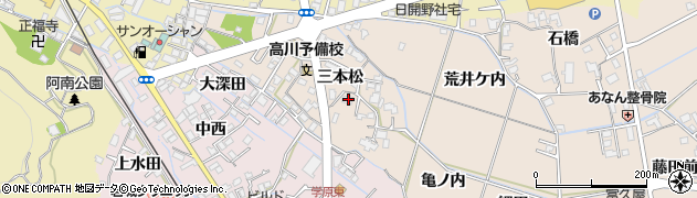徳島県阿南市才見町三本松61周辺の地図