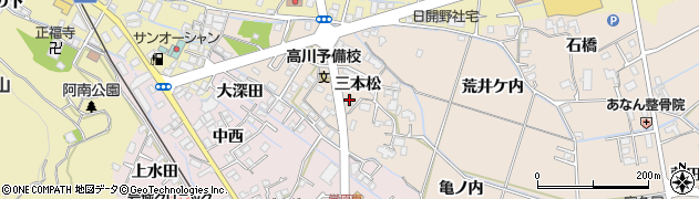 徳島県阿南市才見町三本松46周辺の地図