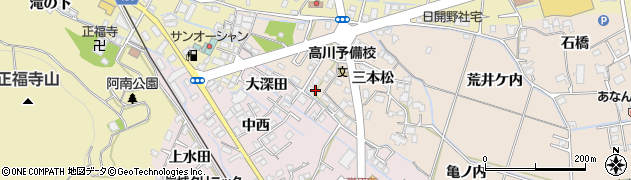徳島県阿南市才見町三本松36周辺の地図