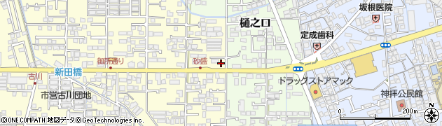セブンイレブン西条古川砂盛店周辺の地図