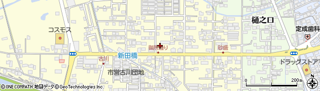 ファミリーマート西条古川店周辺の地図
