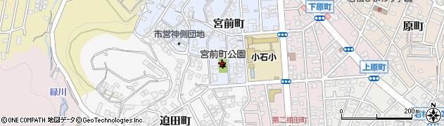 宮前町公園周辺の地図