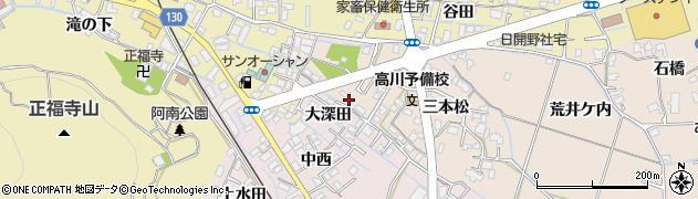 徳島県阿南市才見町三本松7-5周辺の地図