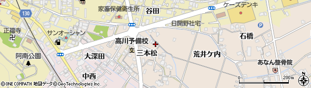 徳島県阿南市才見町三本松56周辺の地図
