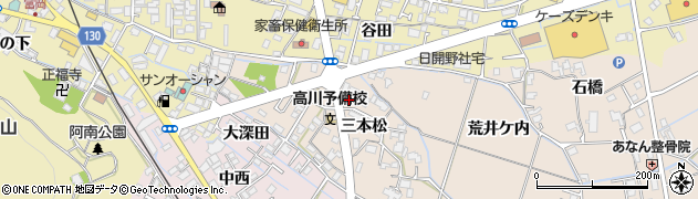 徳島県阿南市才見町三本松53周辺の地図