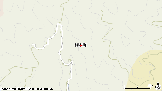 〒790-2643 愛媛県松山市梅木町の地図