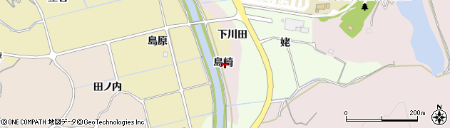 徳島県阿南市七見町島崎周辺の地図