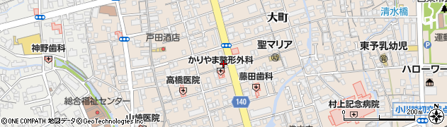 株式会社西日本ファーマシー　アイン薬局大町店周辺の地図