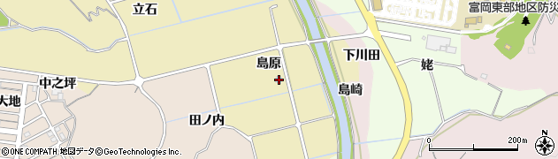 徳島県阿南市日開野町（島原）周辺の地図