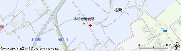 愛媛県西条市北条79周辺の地図