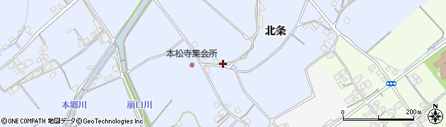 愛媛県西条市北条63周辺の地図