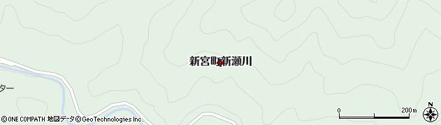 愛媛県四国中央市新宮町新瀬川周辺の地図