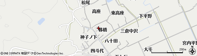 徳島県阿南市長生町（暮橋）周辺の地図