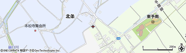 愛媛県西条市北条117周辺の地図