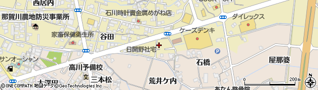 徳島県阿南市日開野町谷田492周辺の地図