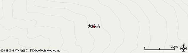 徳島県つるぎ町（美馬郡）一宇（大佐古）周辺の地図