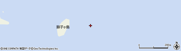 獅子ケ島周辺の地図