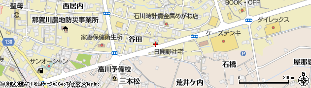 徳島県阿南市日開野町谷田488周辺の地図