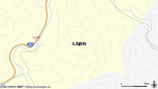 〒791-0134 愛媛県松山市大井野町の地図