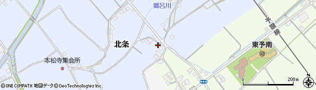愛媛県西条市北条123周辺の地図
