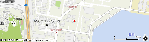 福岡県北九州市若松区北湊町周辺の地図