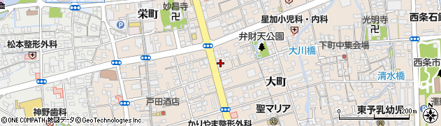 愛媛銀行　ローンセンター西条周辺の地図