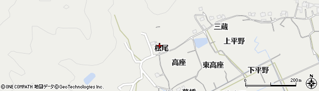 徳島県阿南市長生町松尾周辺の地図