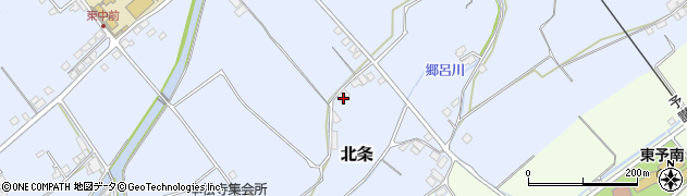 愛媛県西条市北条57周辺の地図