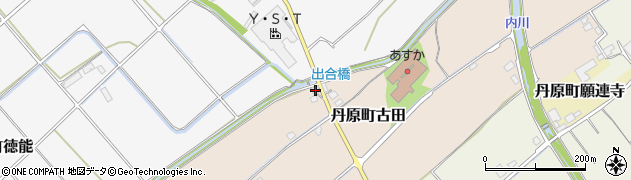 愛媛県西条市丹原町古田266周辺の地図
