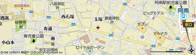 徳島大正銀行阿南支店 ＡＴＭ周辺の地図