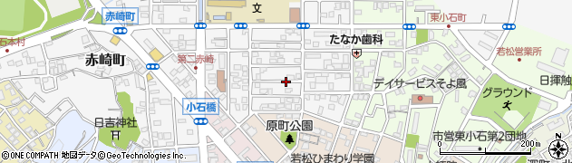 福岡県北九州市若松区西小石町周辺の地図