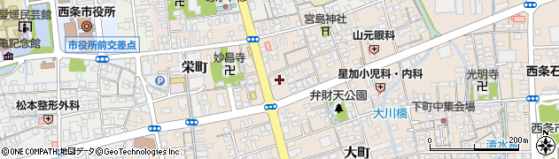 伊予銀行大町支店周辺の地図