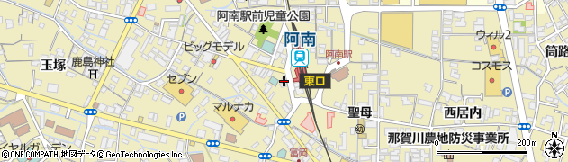 橘タクシー阿南駅前営業所周辺の地図