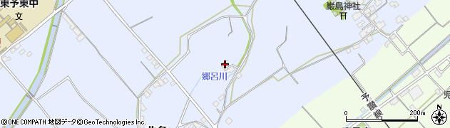 愛媛県西条市北条28周辺の地図