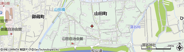 愛媛県新居浜市山田町周辺の地図