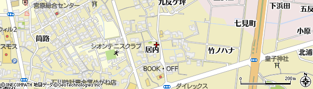 徳島県阿南市日開野町居内周辺の地図