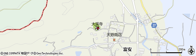 大溪寺周辺の地図